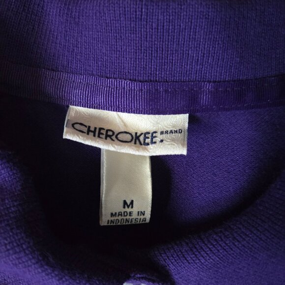 Purple button down short sleeve polo shirt - Picture 6 of 6